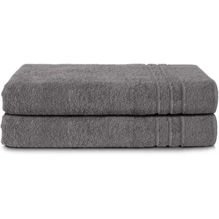 Komfortec Handtuchset 80 x 200 cm grau 2 St.
