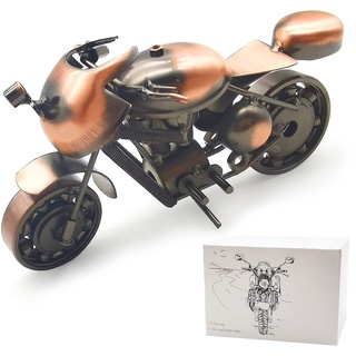 EQLEF Motorrad Modell, Vintage Motorrad Modell Auto Spielzeug Eisen Craft Ornament Desktop Decor Geschenk Home Decor für Motorrad-Fans