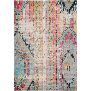 benuta Nest Teppich Casa Türkis 80x150 cm , Textil , Patchwork , Rechteckig , 80x150 cm , Oeko-Tex® Standard 100 , wasserabweisend , Teppiche und Böden, Teppiche