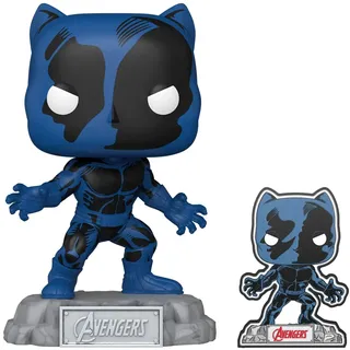 Funko Pop! Marvel: A60- Comic Black Panther mit Pin - Marvel Comics - Amazon-Exklusiv - Vinyl-Sammelfigur - Geschenkidee - Offizielle Handelswaren - Spielzeug Für Kinder und Erwachsene