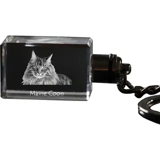 Maine Coon - Wanduhr mit Katze, Regal Uhr mit Druck, personalisierte Hausdekoration von Art-Dog.