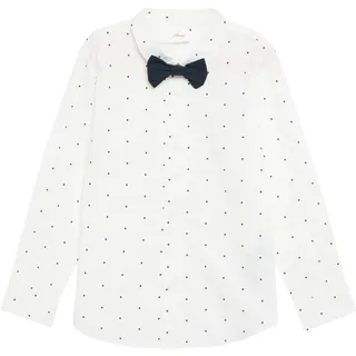 s.Oliver Junior Hemd mit Minimal AOP und Abnehmbarer Fliege