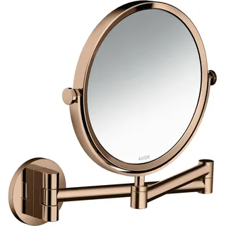 Hansgrohe AXOR UNIVERSAL Circular Rasierspiegel, schwenkbar, neigbar, 42849300, Farbe: Polished Red Gold