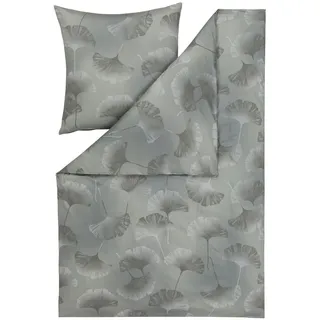 Estella Bettwäsche , Olivgrün , Textil , Floral , 135x200 cm , Textiles Vertrauen - Oeko-Tex® , bügelfrei, pflegeleicht, hautfreundlich, schadstoffgeprüft , Heimtextilien, Bettwäsche & Leintücher, Bettwäsche, Jersey-Bettwäsche