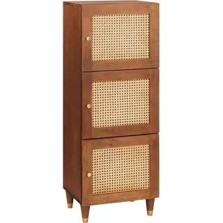 SYFAXTM Hohes brett Braun 40 x 33,5 x 110 cm Massivholz Mango - Braun