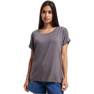 ONLY Damen Einfarbiges T-Shirt Basic Rundhals Ausschnitt Kurzarm Top Short Sleeve Oberteil ONLMOSTER, Farben:Dunkelbraun, Größe:S