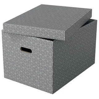 Esselte Aufbewahrungsbox 35,5 x 51,0 x 30,5 cm 3-tlg. grau