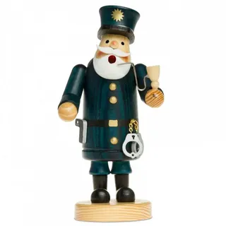 SIKORA RM-A Räuchermännchen aus Holz 3 Größen Verschiedene Motive, Größe:Höhe ca. 19.5 cm, Farbe/Modell:A14 blau - Polizist,