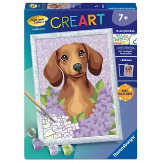 Ravensburger CreArt Malen nach Zahlen 1 St. Dackel Lilac