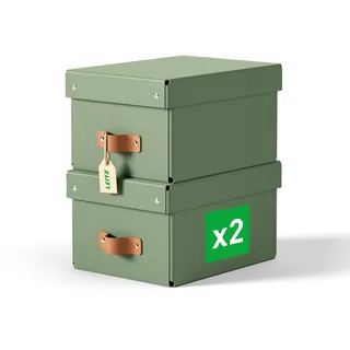 Leitz Puro Aufbewahrungsbox 20 x 28 x 15 cm 2-tlg. grün