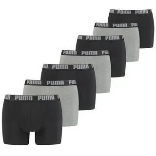 Puma 7er Pack Boxershorts Dark Grey Melange / Black XXL