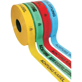 Kelmaplast Trassenwarnband Rollenbreite 40mm Aufdruck Achtung Gasleitung Rollenlänge 250m - 1001500400250010000000000,00