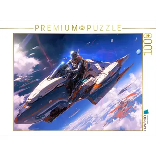 Calvendo Puzzle Uneinholbar - Anime Science Fiction Speeder | 1000 Teile Lege-Größe 64x48cm Foto-Puzzle für glückliche Stunden