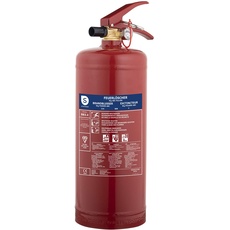 Smartwares FEX-15030 Feuerlöscher 3 kg/Pulverlöscher mit Schlauch, Halterung und Manometer