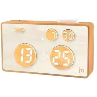 Wecker Lowell JD9532 Justaminute Natural Klang Holz