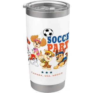 Offizielles Paw Patrol Happy Football Party Team Soccer Doppelwandiger Edelstahl-Thermobecher