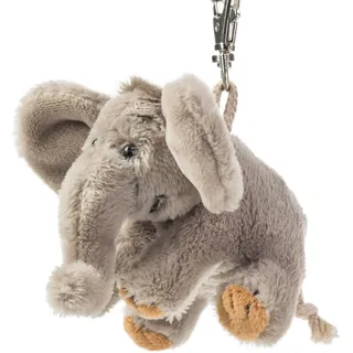 Schaffer Knuddel mich! 3132 Plüsch-Schlüsselanhänger "Elefant Sugar", 10 cm, Grau