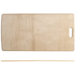 Habi Pizzaschaufel aus Holz, mit Griff, 40 x 80 cm