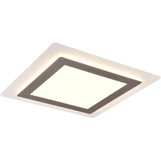 Trio Morgan 1 LED eckig Nickel matt 4,2 x 45 x 45 cm