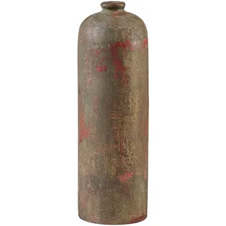 Beliani Dekovase Terrakotta kupfer Ubeda , Stein , Vintage , 41 cm , Dekoration, Vasen, Keramikvasen