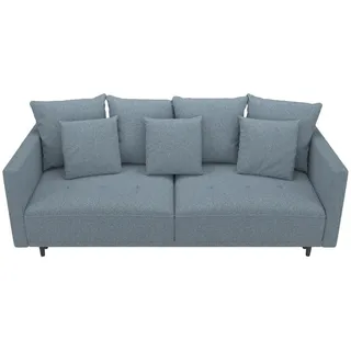 Mid.you Schlafsofa , Türkis , Textil , 223x96x95 cm , Armteil links, Armteil rechts , Wohnzimmer, Sofas & Couches, Schlafsofas, Sonstige Schlafsofas