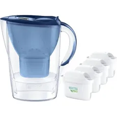 Brita Marella XL filter jug + 4 cartridges Maxtra Pro Pure Performance Blue, Wasserfilter, Blau