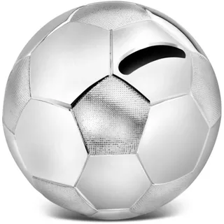 Zilverstad A6007260 Spardose Fußball 8.5 x 8.5 x 8 cm, versilbert