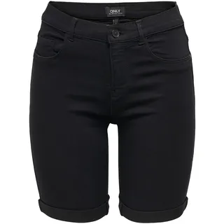 ONLY Female Jeans-Shorts ONLRAIN Mittlere Taille Eng anliegend Jeans-Shorts