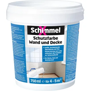 SchimmelX Schutzfarbe Weiß 0,75 l