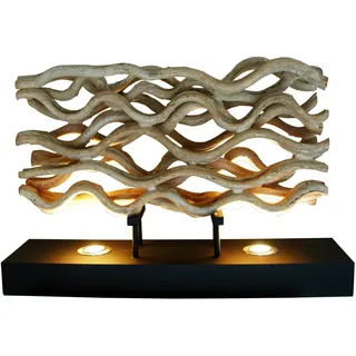 Tischleuchte LED Treibholz Handarbeit Unikat B: 80 cm Wohnzimmer