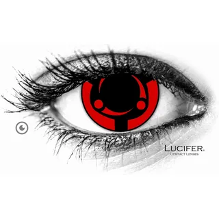 Lucifer® Madara Farbige Kontaktlinsen - 2 Stück (1 Paar), Ohne Sehstärke