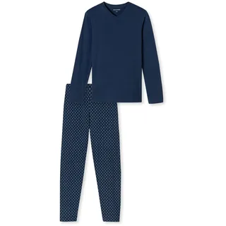SCHIESSER Pyjama Casual Essentials Blau XXL (56)