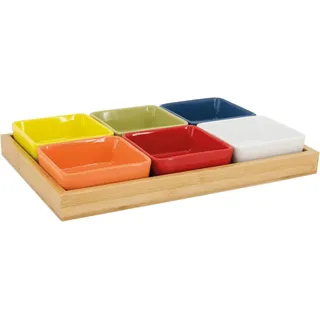 REMEMBER Schale 7tlg. Bambus Bunt