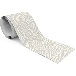 Muralo Tapetenbordüre selbstklebend Geometrische Muster Ornamente im Boho Stil , Papier , Abstrakt , Rechteckig , 10x300x300 cm , Tapeten & Wandverkleidungen, Wandtattoos & Sticker