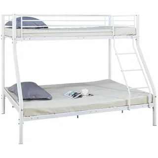 Habitat et Jardin Etagenbett Leo 140 x 190 cm Metall weiß