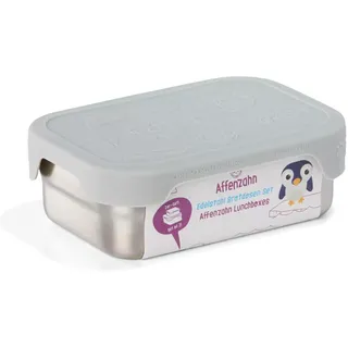 Affenzahn Edelstahl Brotdose inkl. Snack-Box Silikon-Deckel BPA-frei Spülmaschinenfest Koala - Grau