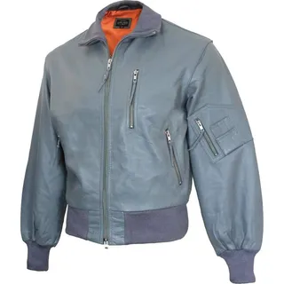 Mil-Tec Fliegerjacke Leder grau 48