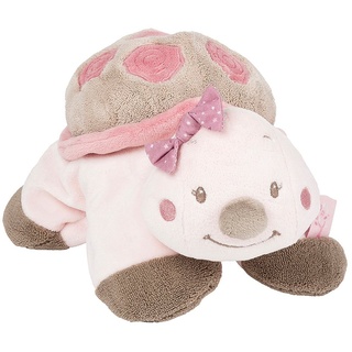 Nattou Kuscheltier Schildkröte Lili, Nina, Jade und Lili, 25 x 19 x 9 cm, Rosa/Beige