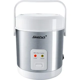 Steba Mini-Reiskocher Silber/Weiß 0,9 l