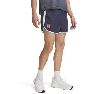 Under Armour Run 96 Kurze Hose - Downpour Gray / White Quartz / White Quartz - XL