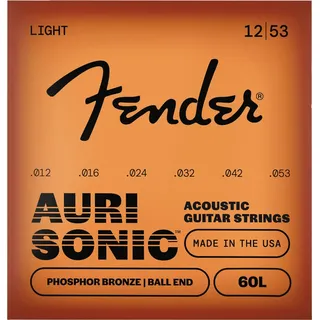 Fender Phosphor Bronze Acoustic Guitar Strings Ball 60-L End Light - 12-53