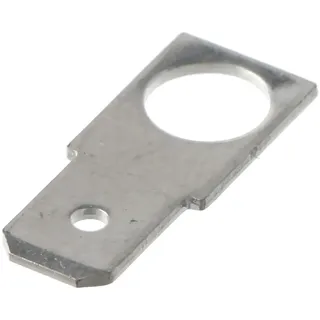 AccuCell FASTON-Adapter M6 AUF FASTON 6,3 Faston Kontakt 6,3mm mit Ringöse M6, 45° gebogen