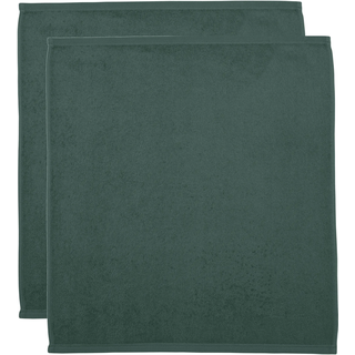 Geschirrtuch ROSS "Küchen-Frottiertuch, 50x50 cm", grün (moosgrün), B:50cm L:50cm, 100% Baumwolle, Geschirrtücher, Geschirrtuch, vielseitig einsetzbarer Küchenhelfer aus 100% Baumwolle, unifarben