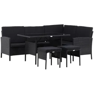 gardenson Dining-Loungeset Schwarz