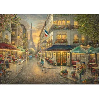 Schmidt Spiele 59798 - Malerisches Paris, Puzzle Thomas Kinkade 1.000 Teile - Holzpuzzle