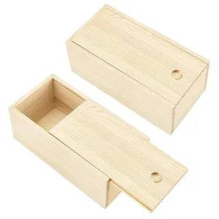 Elzusha – Vintage-Aufbewahrungsbox aus Holz – Aufbewahrungsbox mit Deckel – Erinnerungsbox – Organisationsbox – Holzkiste – 20 x 10 x 8,1 cm