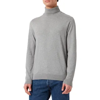 Selected HOMME Herren SLHBERG ROLL Neck B NOOS 16074684, Medium Grey Melange, M