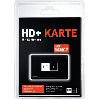 HD+ Plus HD+ Verlängerungkarte 12 Monate - Schwarz