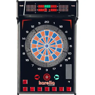 Karella elektronische Dartscheibe E-Master inkl. 6 Softdarts, Profi E-Dartboard, EU, Dartautomat erhältlich ohne Münzprüfer, bis 4 Spieler