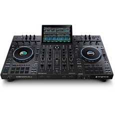 Denon DJ PRIME 4+ Standalone DJ-Controller & Mixer mit 4 Decks, WLAN-Musikstreaming, Drop Sampler, 10.1" Touchscreen, Beleuchtungssteuerung, interne FX